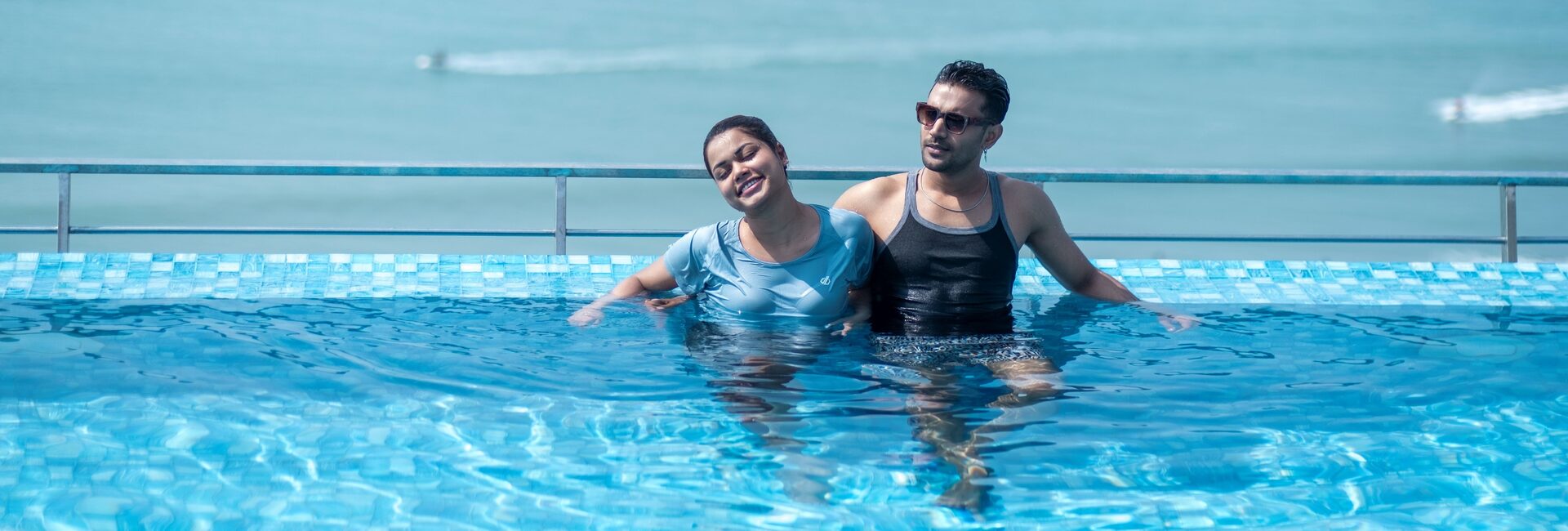 Beachfront pool deck at Ramada Cox's Bazar